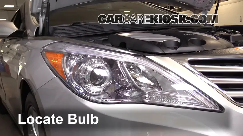 2014 Hyundai Azera Limited 3.3L V6 Lights Turn Signal - Front (replace bulb)